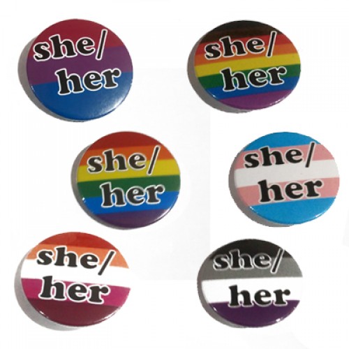 Badge - She/Her Pronouns